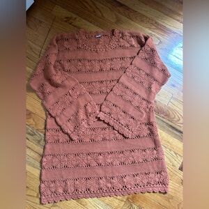 Gorgeous Burnt Orange Vintage Knit Dress